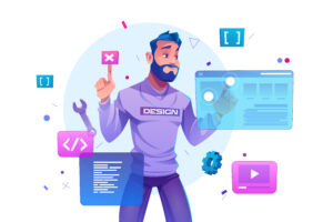 Веб-разработчик - иллюстрация